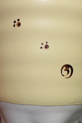 The printed paws on a MANEKI NEKO ceramic juicer