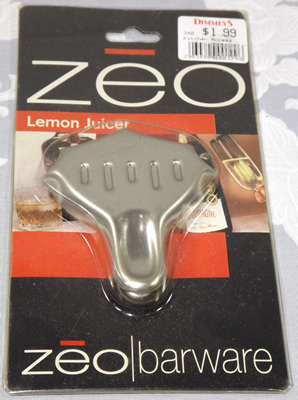 Zeo stainless steel 'Lemon Juicer' packaged