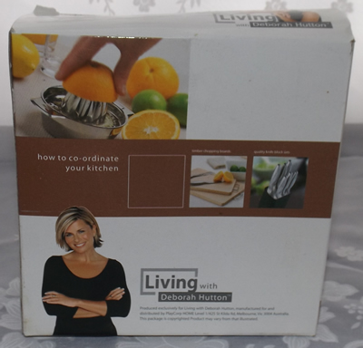 Living with Deborah Hutton stainless steel juicer box