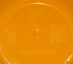 Embossed base of Baichuanghui 'pseudo orange' plastic juicer 