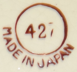 Japanese base mark with design number