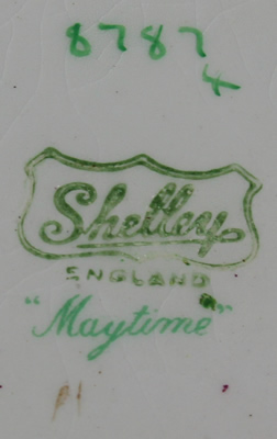 The basemark on a Shelley 2 piece Maytime juicer