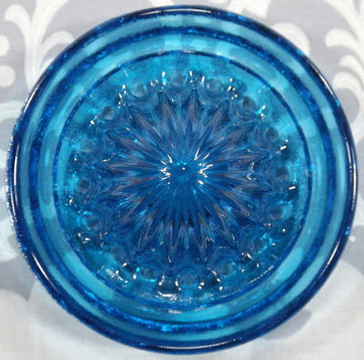 Blue glass Edna Barnes 2 piece reamer