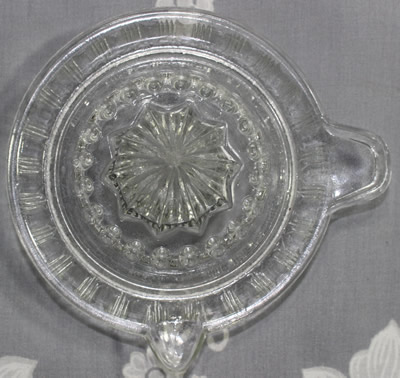 Top view of a Crown Crystal Glass salesman's model juicer