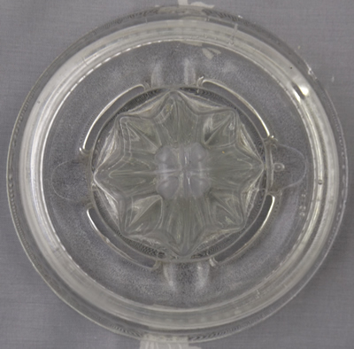 Top view Clear Indiana Glass Company juicer