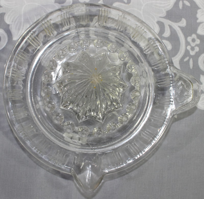 Top view of a map of Australia Crown Crystal (Australia) juicer