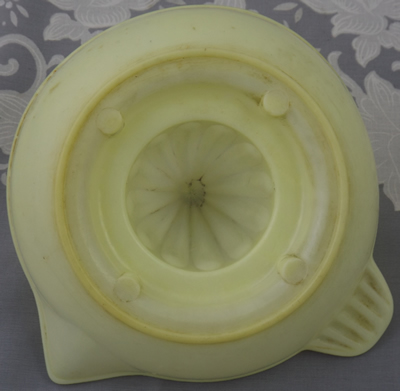 Large cream plastic juicer base view