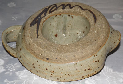 Signed base Pottery juicer