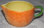 Orange lustre Jaffa Lemon Squeezer jug