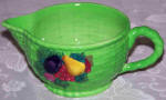 Green 'Fruit Basket' Carlton Ware juicer jug