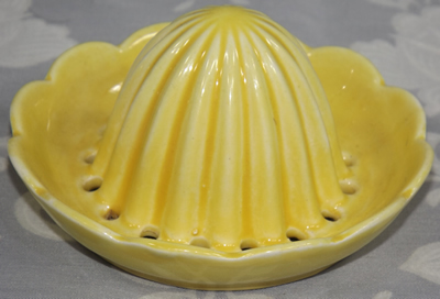 Cream yellow Carlton Ware juicer top