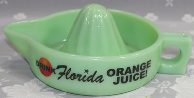 Florida jadeite glass juicer