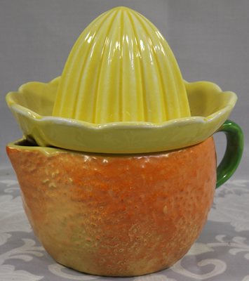 Unusual shades of orange lustre Carlton Ware juicer