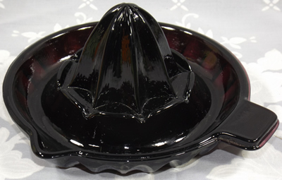 Dark amethyst saucer reproduction juicer