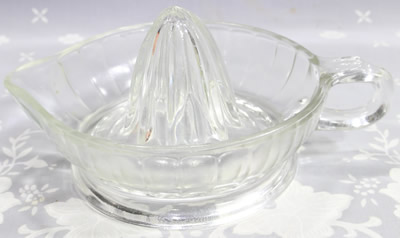 Federal Glass Company clear jug like juicer