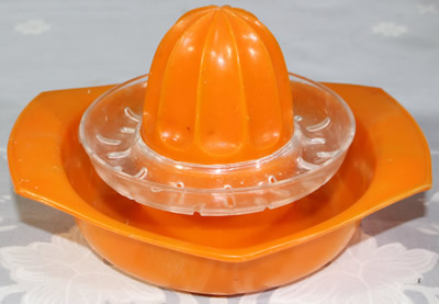 Orange Hong Kong plastic strainer juicer