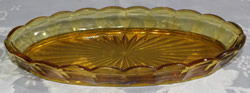 1800 Series Shallow Oval Bowl (Amber)