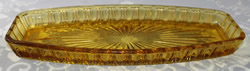 No. 417 - 10in Sandwich Tray (Amber)