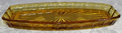 No. 417 - 10in Sandwich Tray (Amber)