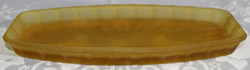 No. 417 - 10in Sandwich Tray (Amber - Satin)