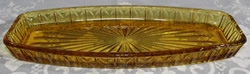 No. 7517 - 10in Sandwich Tray (Amber)