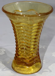 Vase Waverley pattern (Amber)