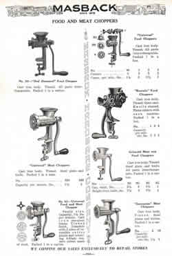 1936 Masback mincers