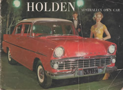 1961 EK Holden Colour Pamphlet Front Cover