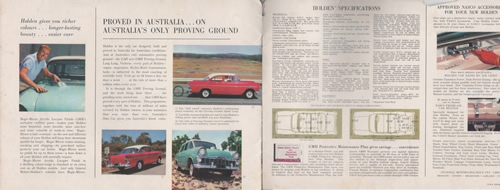 1961 EK Holden Colour Pamphlet Page 14-15