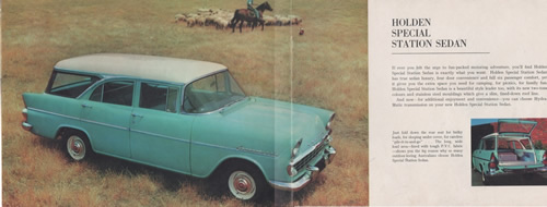 1961 EK Holden Colour Pamphlet Page 6-7