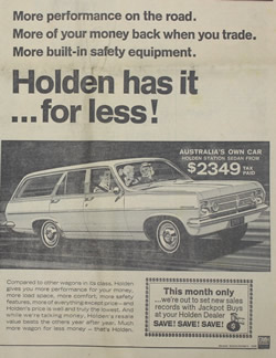 1967 HR Holden station wagon