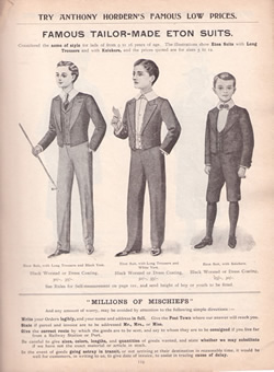 Boys wear - Anthony Horderns 1907