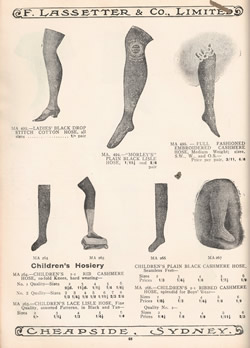 Ladies' Hosiery - Lasserters' Monthly Commercial Review (1913)