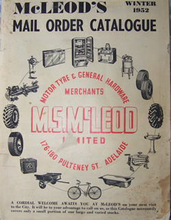 McLeod's 1952 catalogue