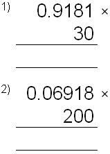 Decimal Multiplication - Multiples of 10