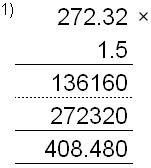 Decimal by a decimal multiplication - Long