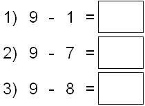 Subtraction Facts 1 - Junior