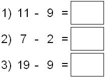 Subtraction Facts 3 - Junior